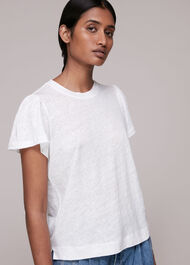Linen Sleeve Detail Tee