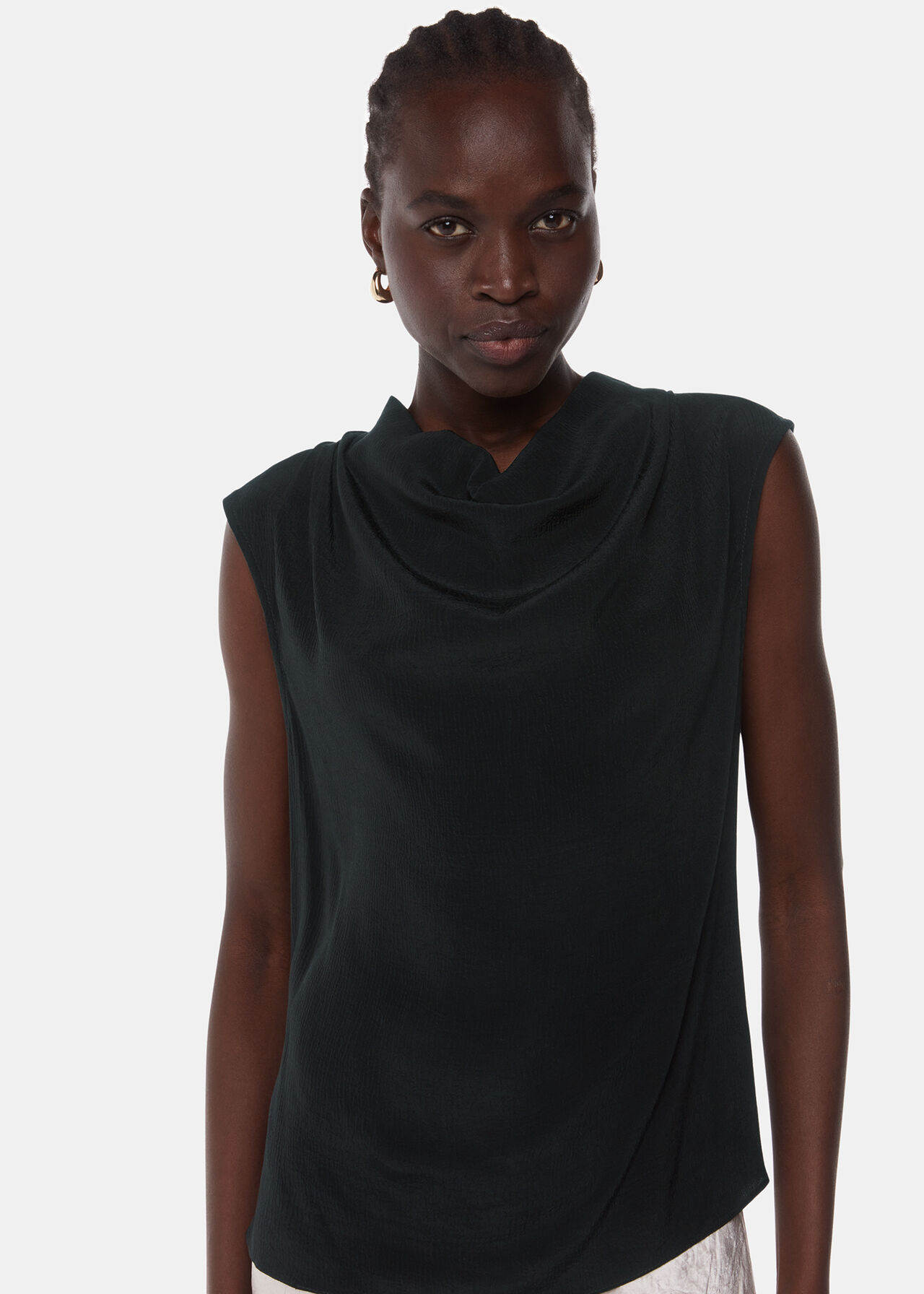 Whistles Crinkle Sleeveless Tank