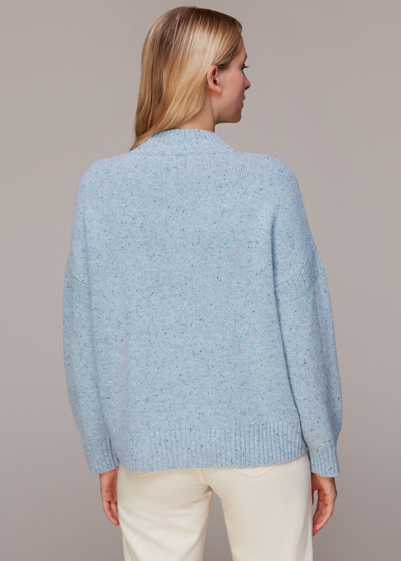 Flecked Funnel Neck Jumper