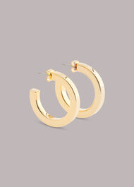 Flat Chunky Hoop Earring