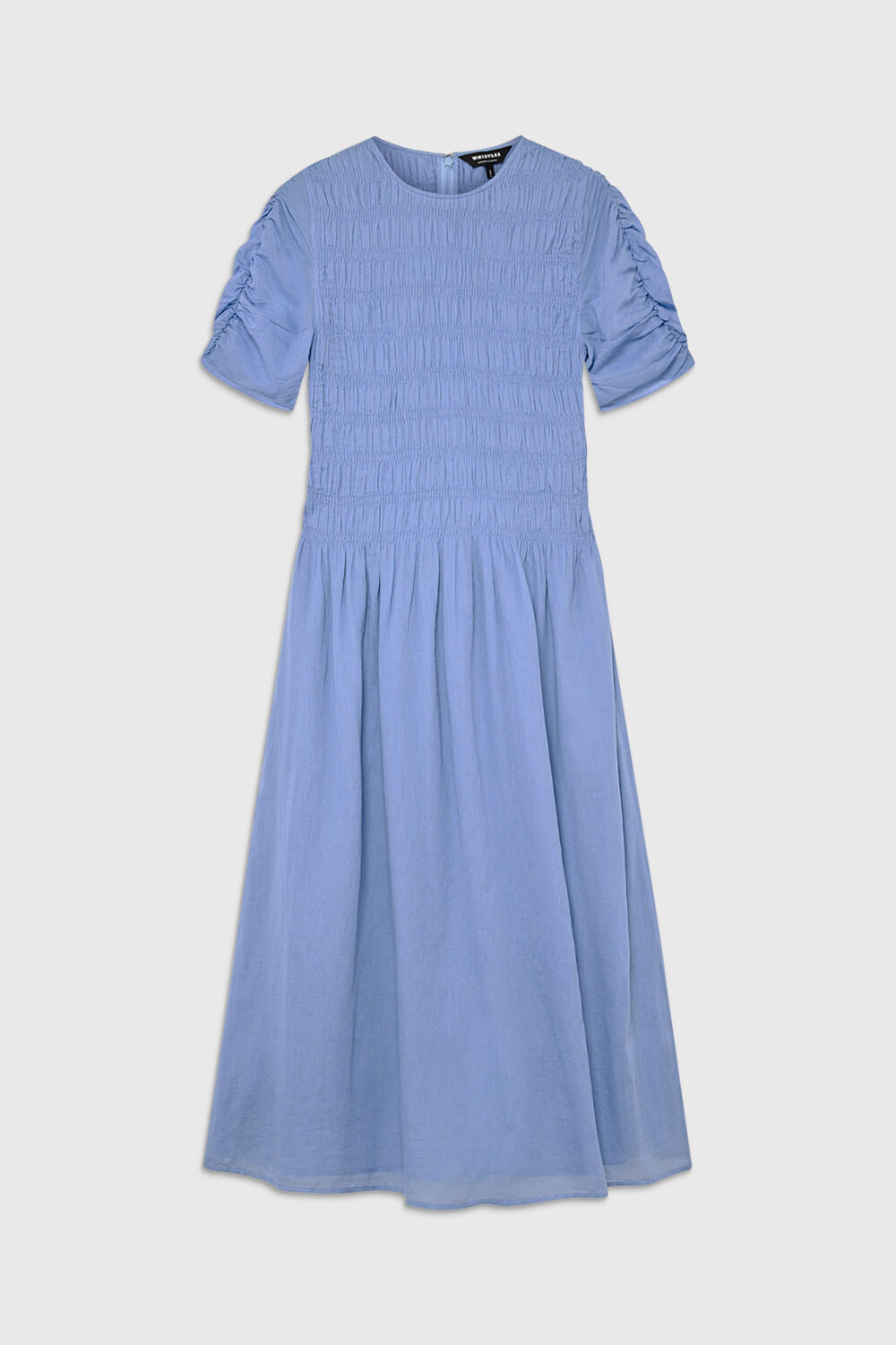 Pale Blue Petite Avery Smocked Dress