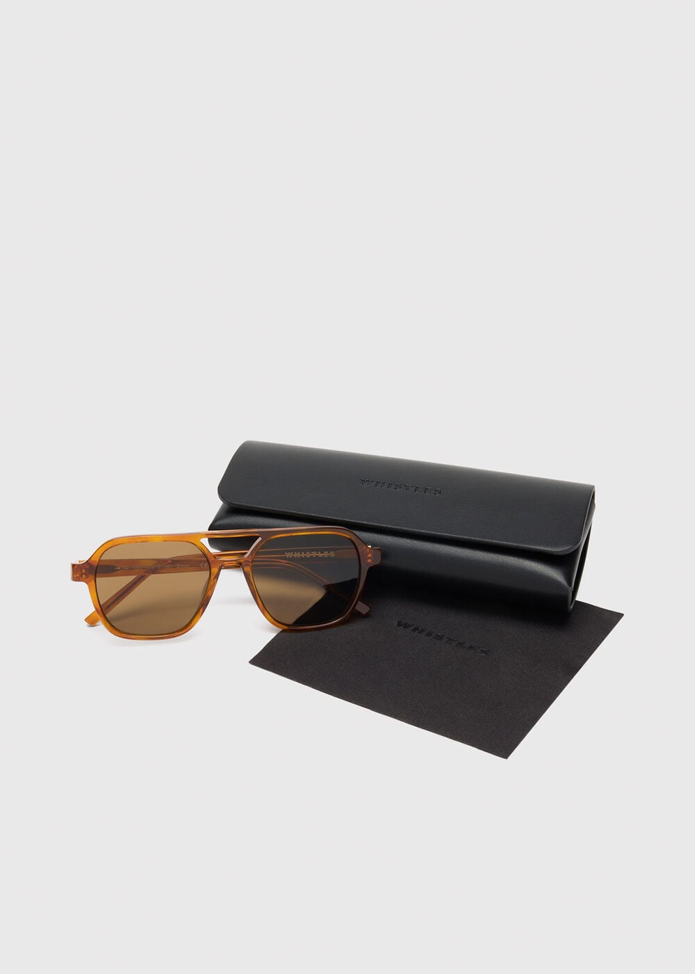 Brown Aviator Sunglasses