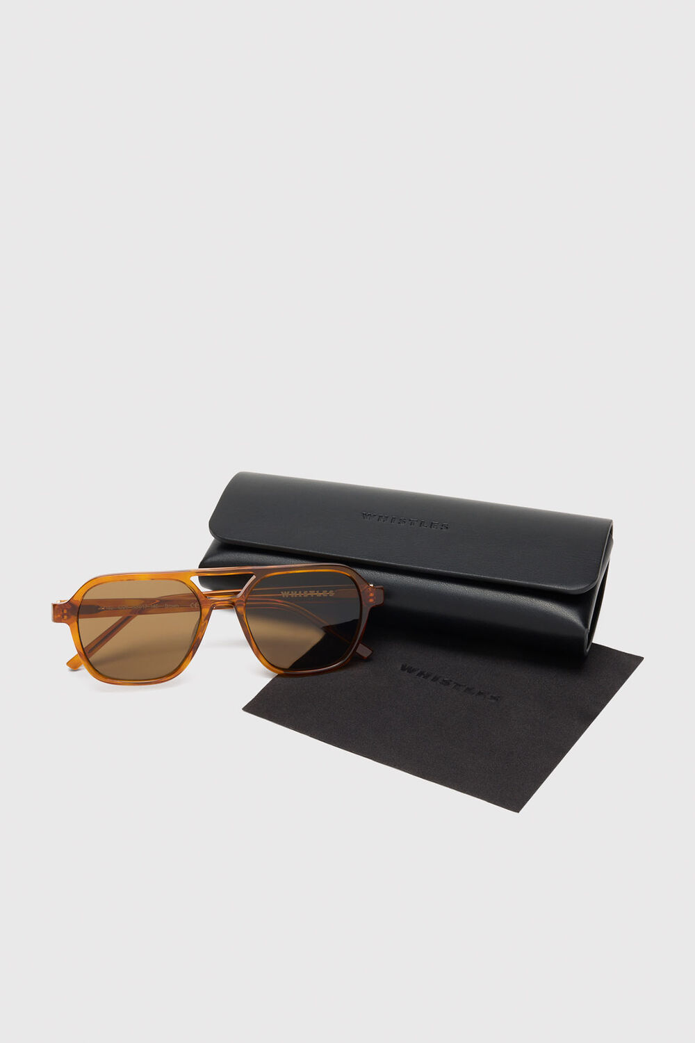 Brown Aviator Sunglasses