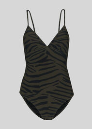 Zebra Print Swimsuit Multicolour