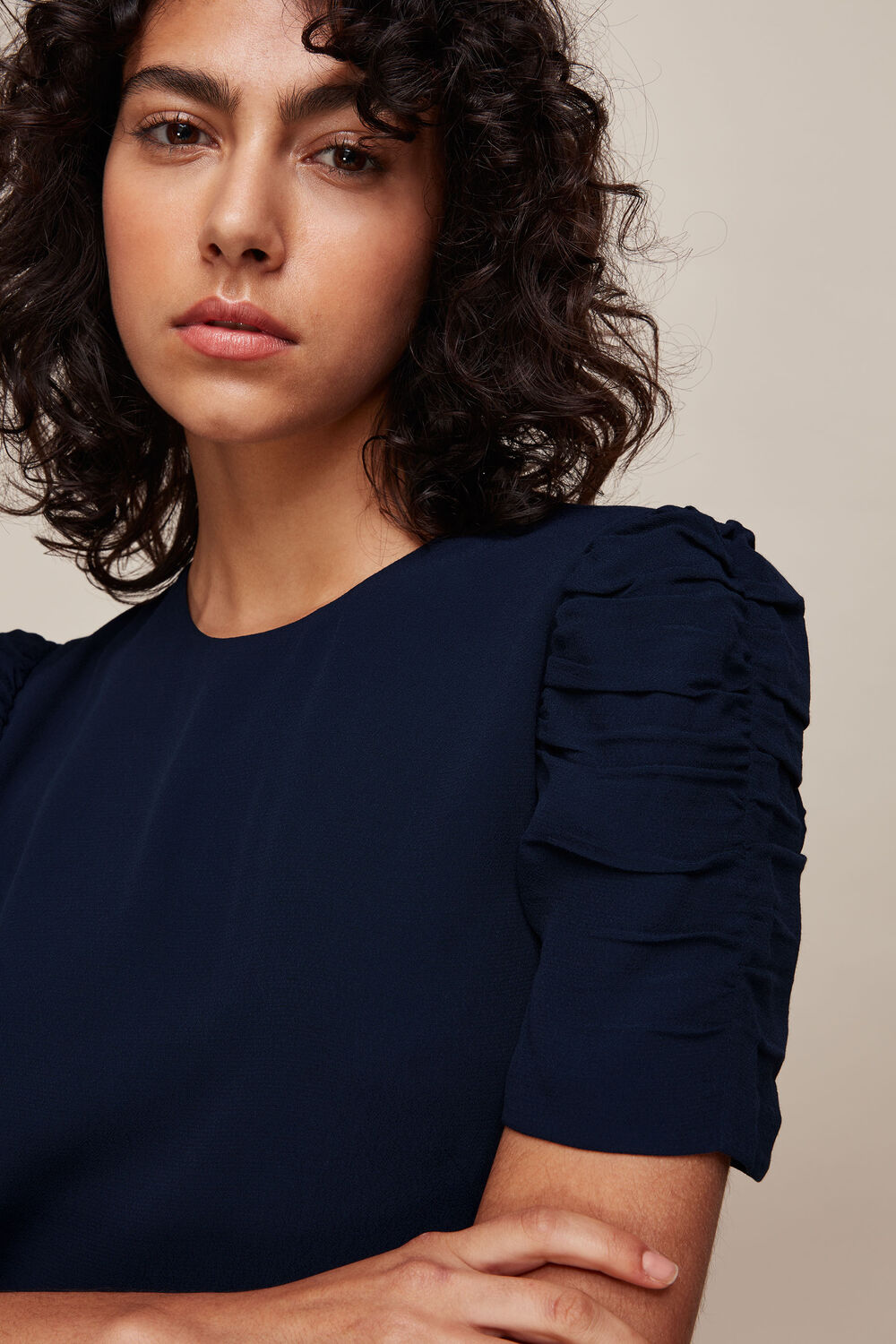 Georgina Zip Dress Navy
