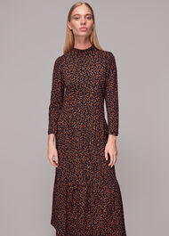 Autumn Leaves Jersey Dress