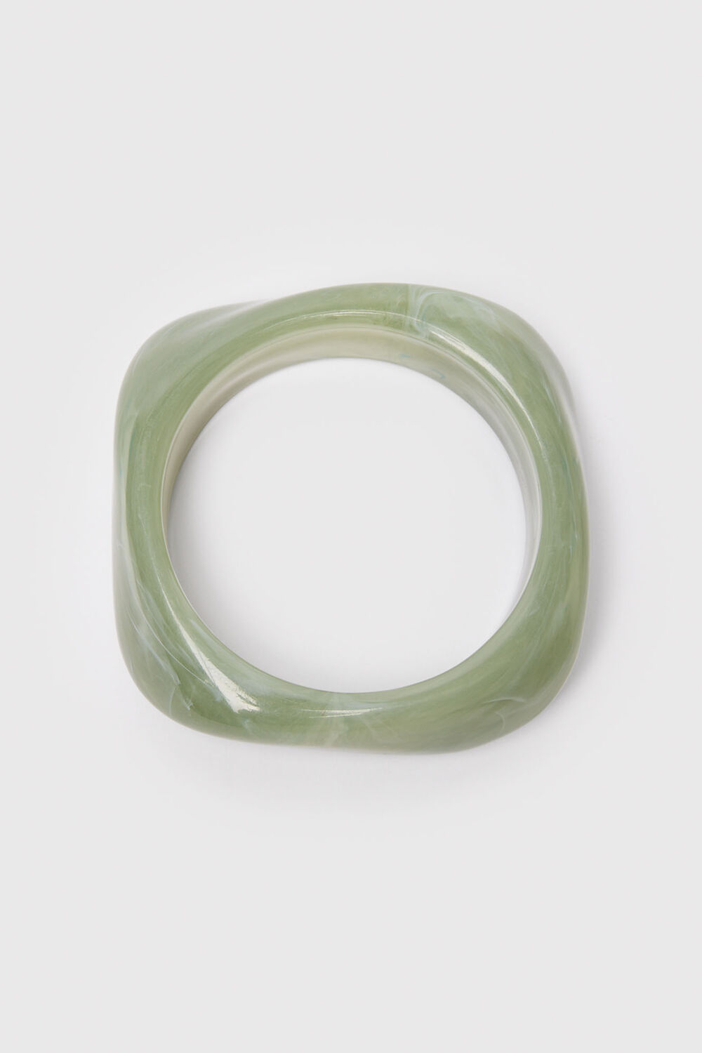 Green Irregular Chunky Bangle