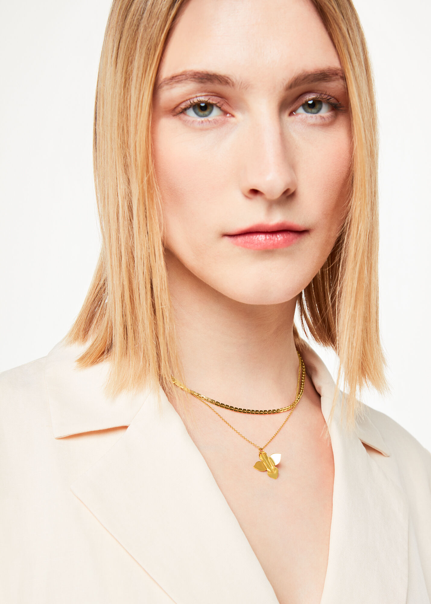 Gold/Multi Leaf Pendant Necklace WHISTLES