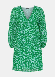 Smooth Leopard Trapeze Dress