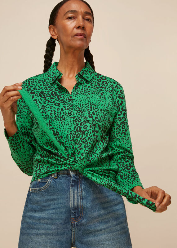 Multicolour Speckled Animal Tie Shirt