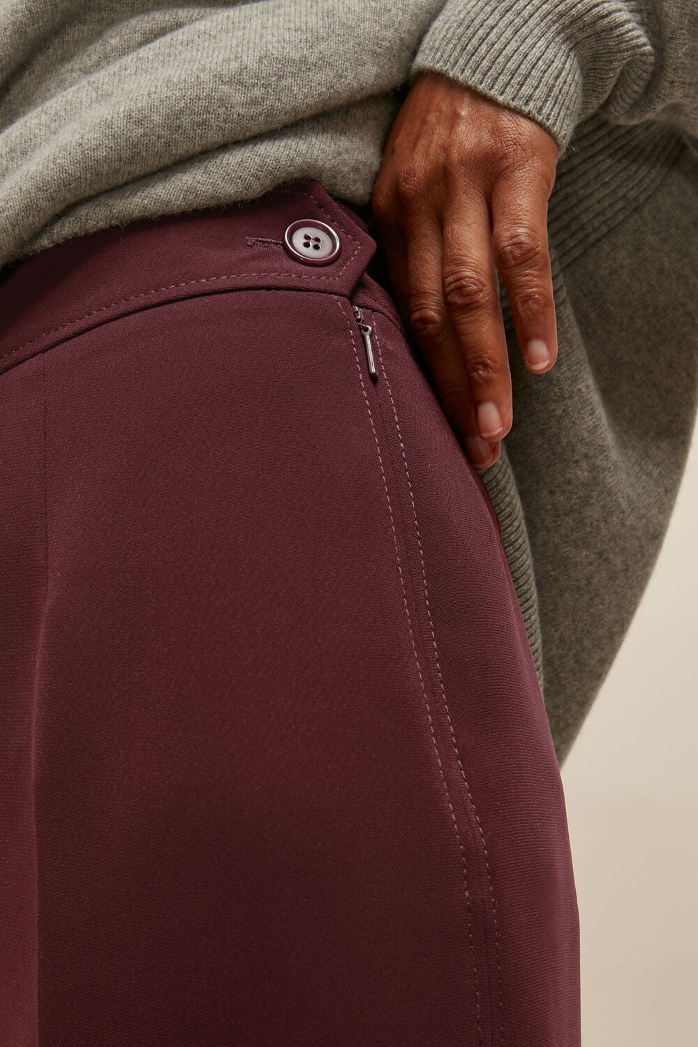 Wide Leg Crop Trouser