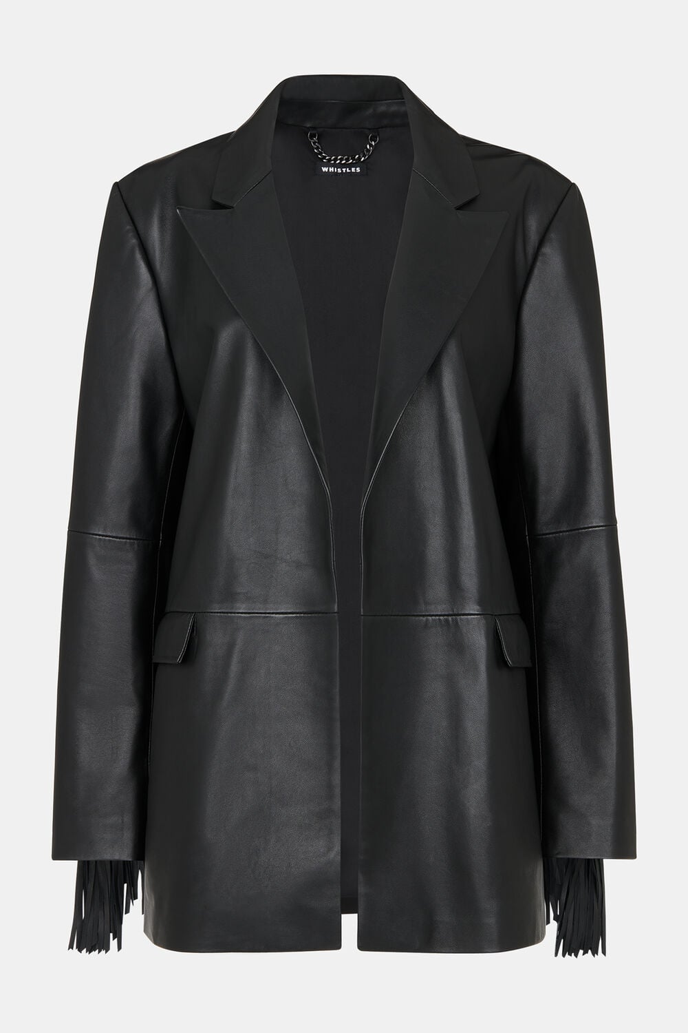 Gia Leather Fringed Jacket