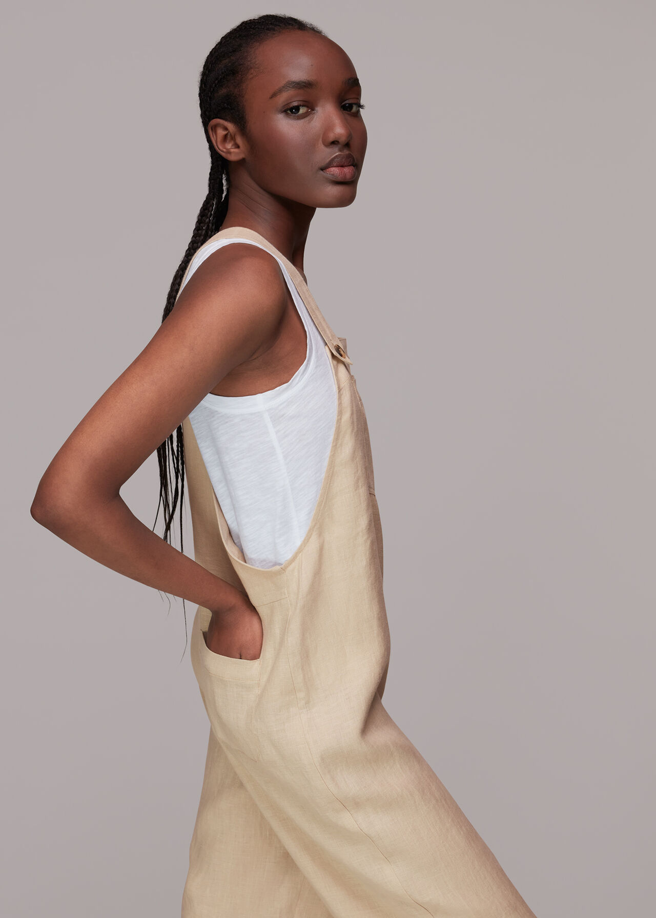 Linen Rita Dungarees