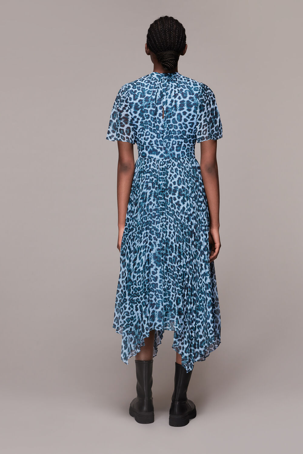 Jungle Cheetah Pleated Dress