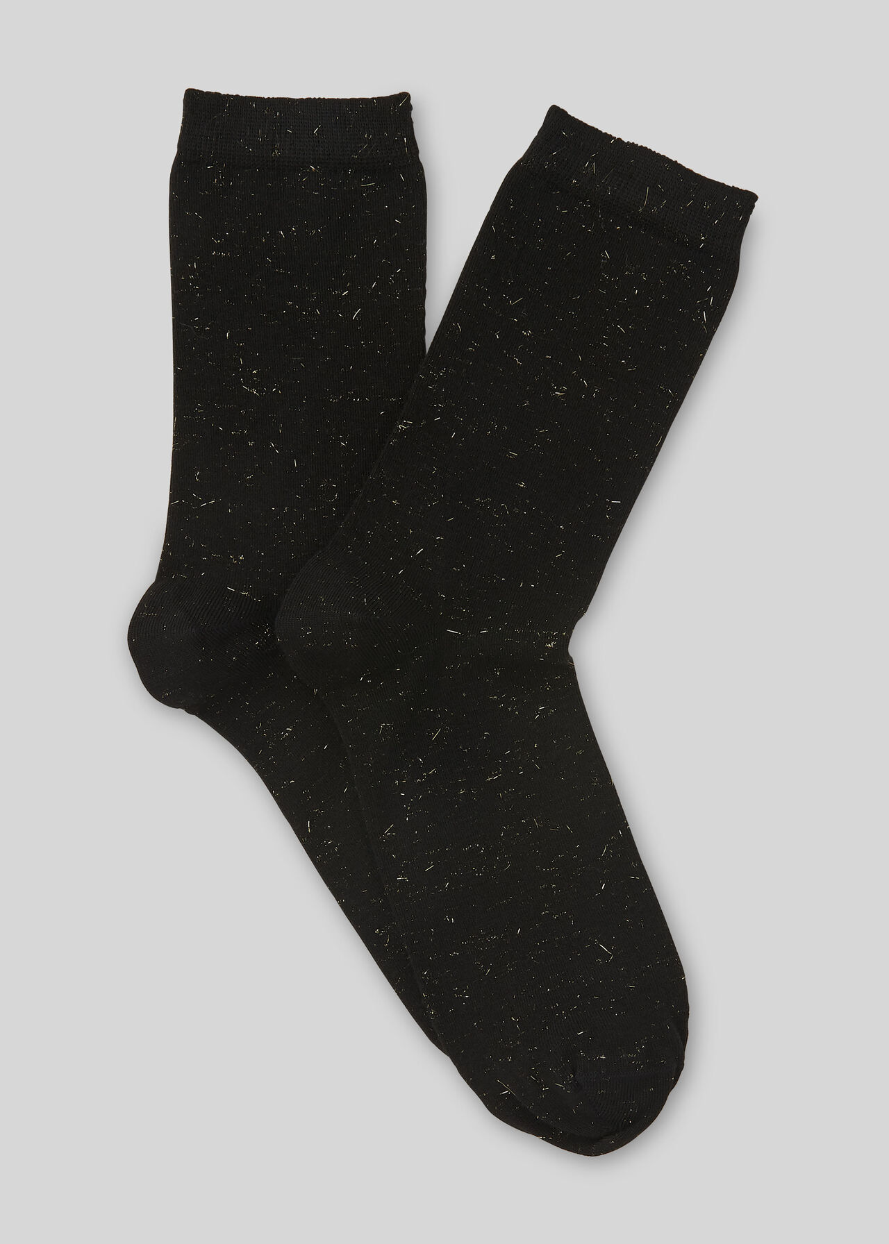 Sparkle Knit Socks Black