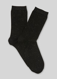 Sparkle Knit Socks Black