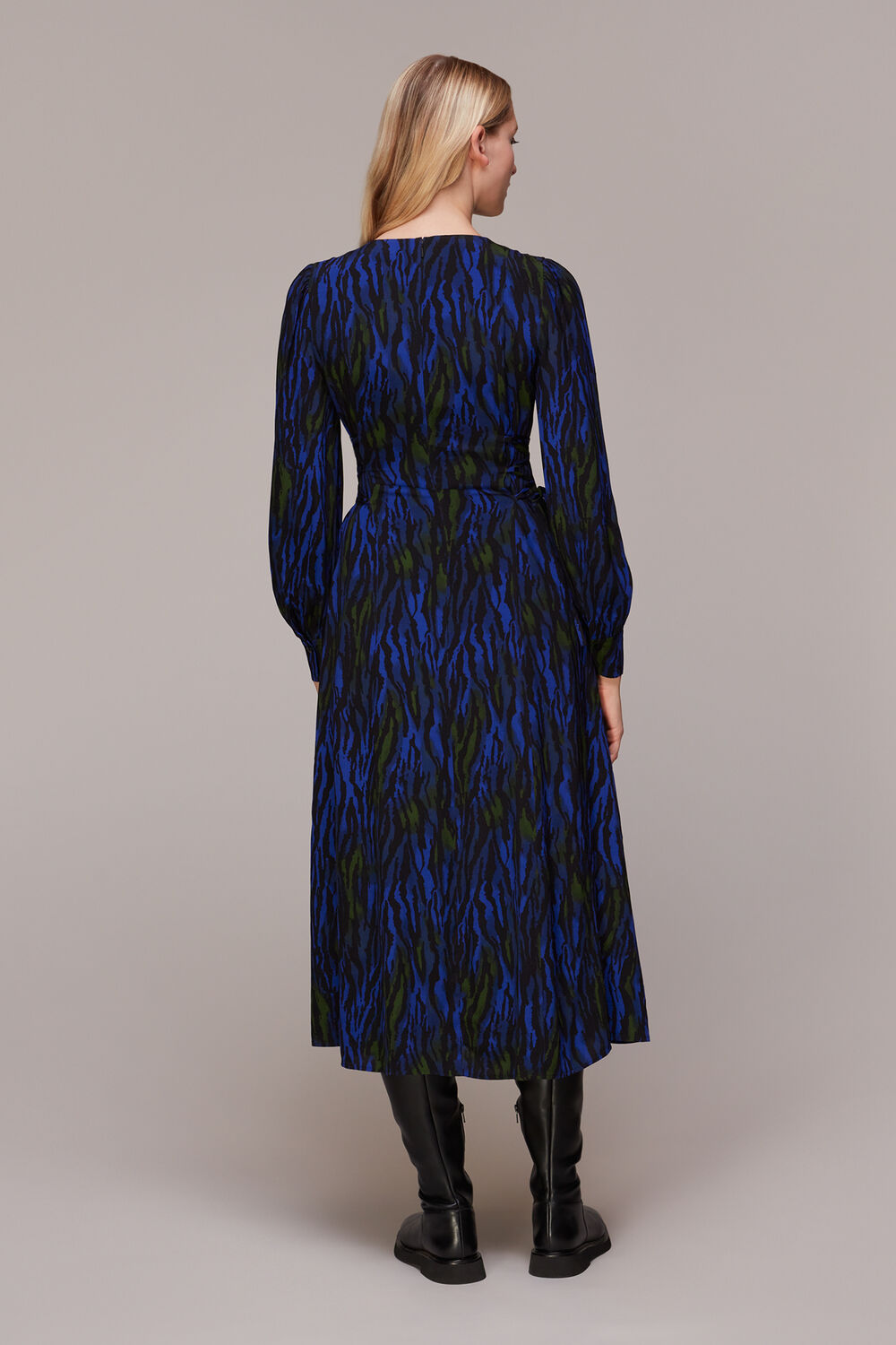 Watercolour Tiger Midi Dress