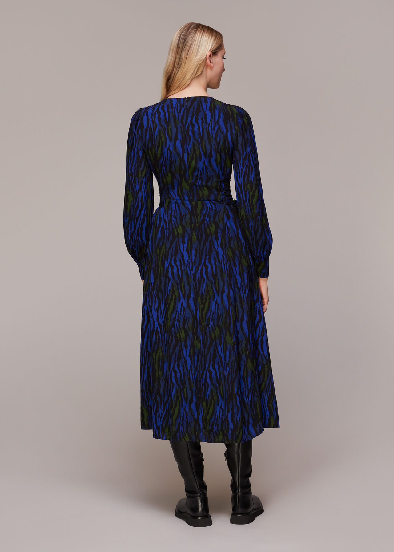 Watercolour Tiger Midi Dress