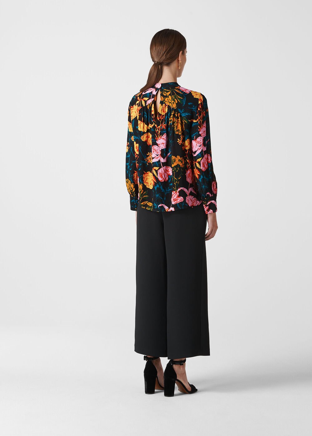 Digital Bloom Print Blouse Multicolour