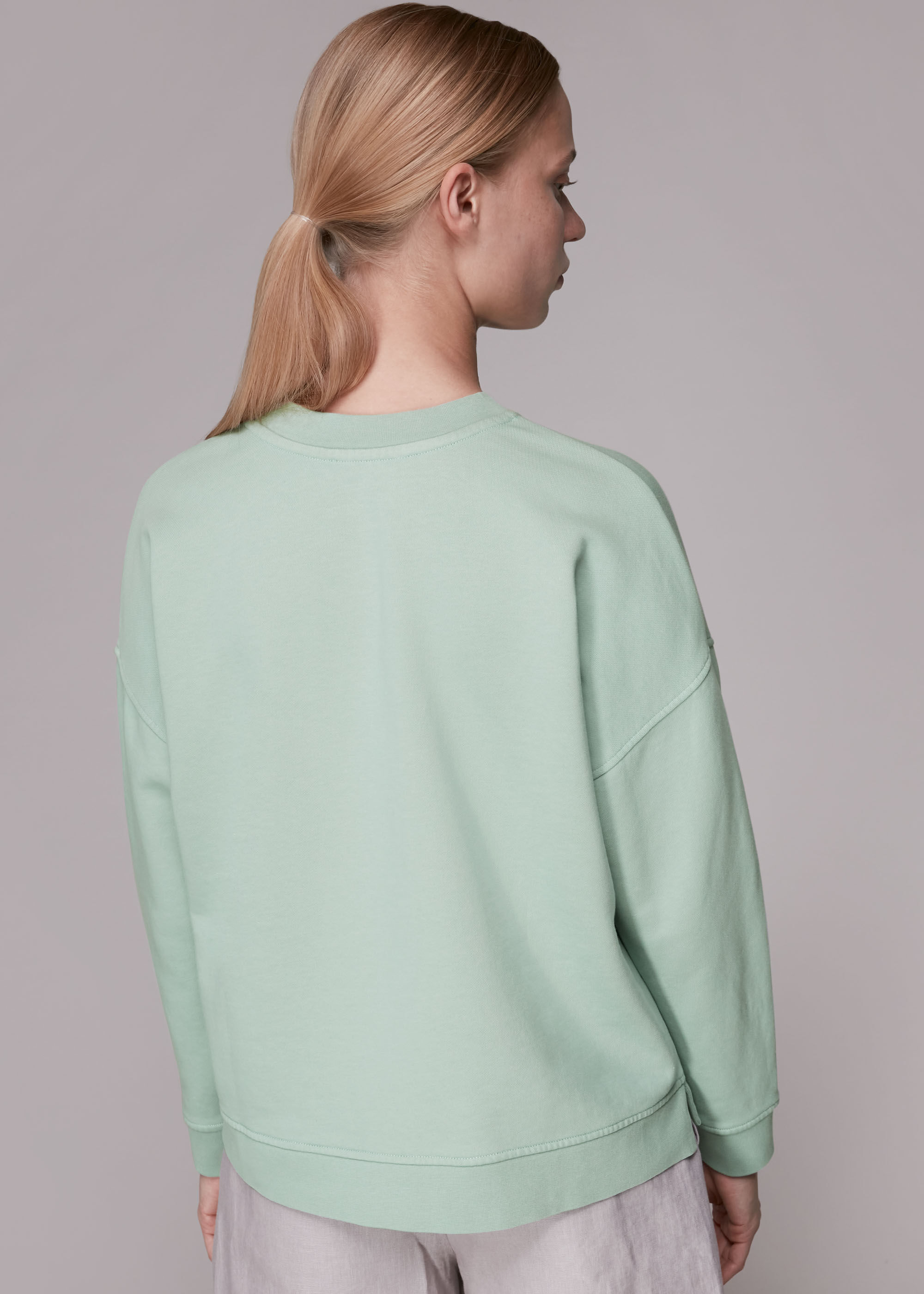 Pale Green Organic Boyfriend Sweatshirt