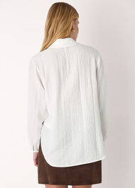 Textured Relaxed Viscose Shirt