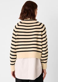 Stripe Detail Cotton Knit