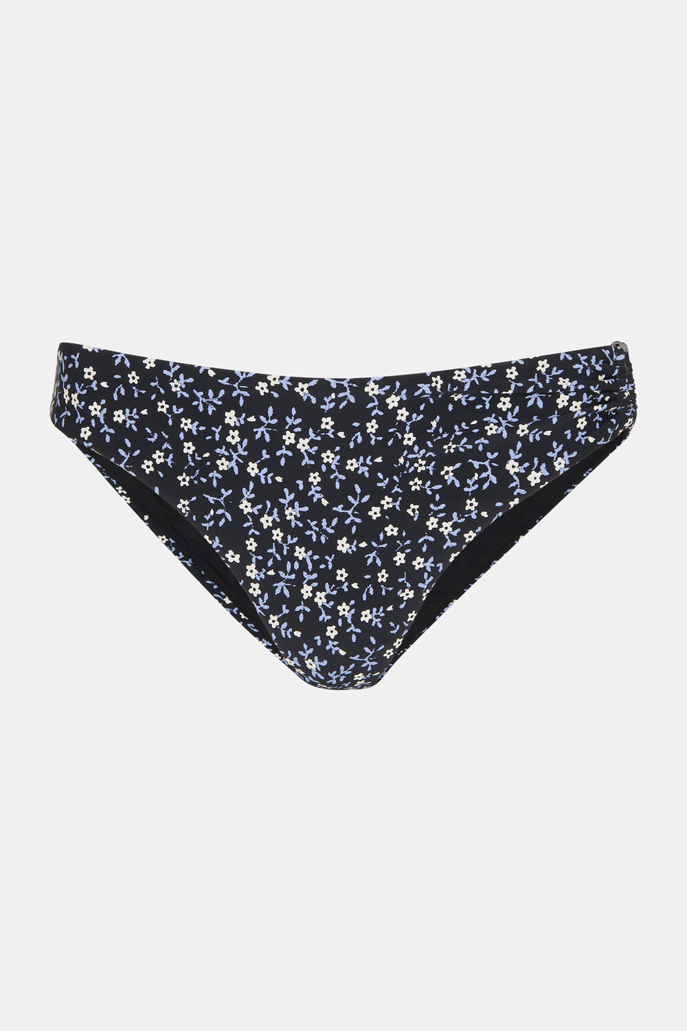 Black Forget Me Not Bikini Bottom