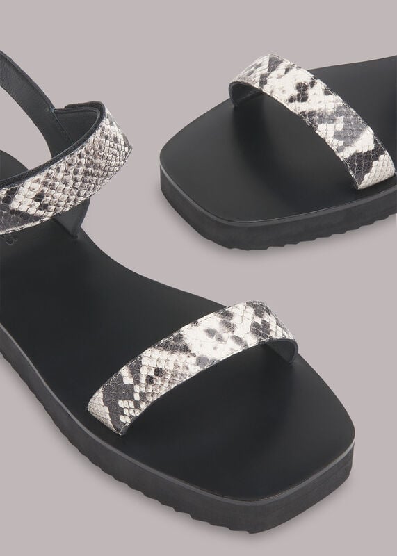 Snake Print Finn Velcro Sandal