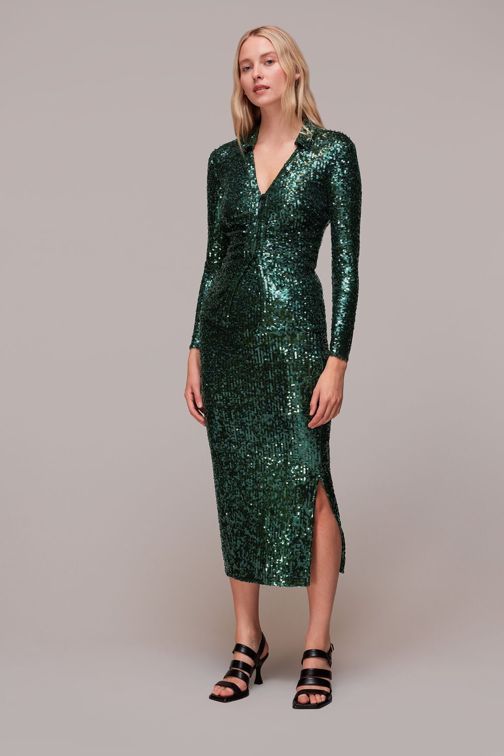 Sequin Column Skirt