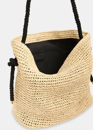 Attie Rope Handle Straw Tote