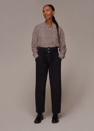 Abstract Heart Print Top
