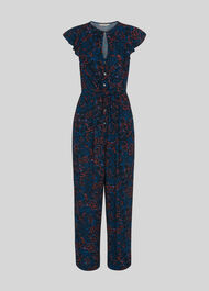 Outline Floral Jumpsuit