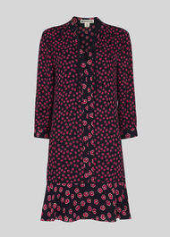 Lenno Print Shirt Dress Pink/Multi
