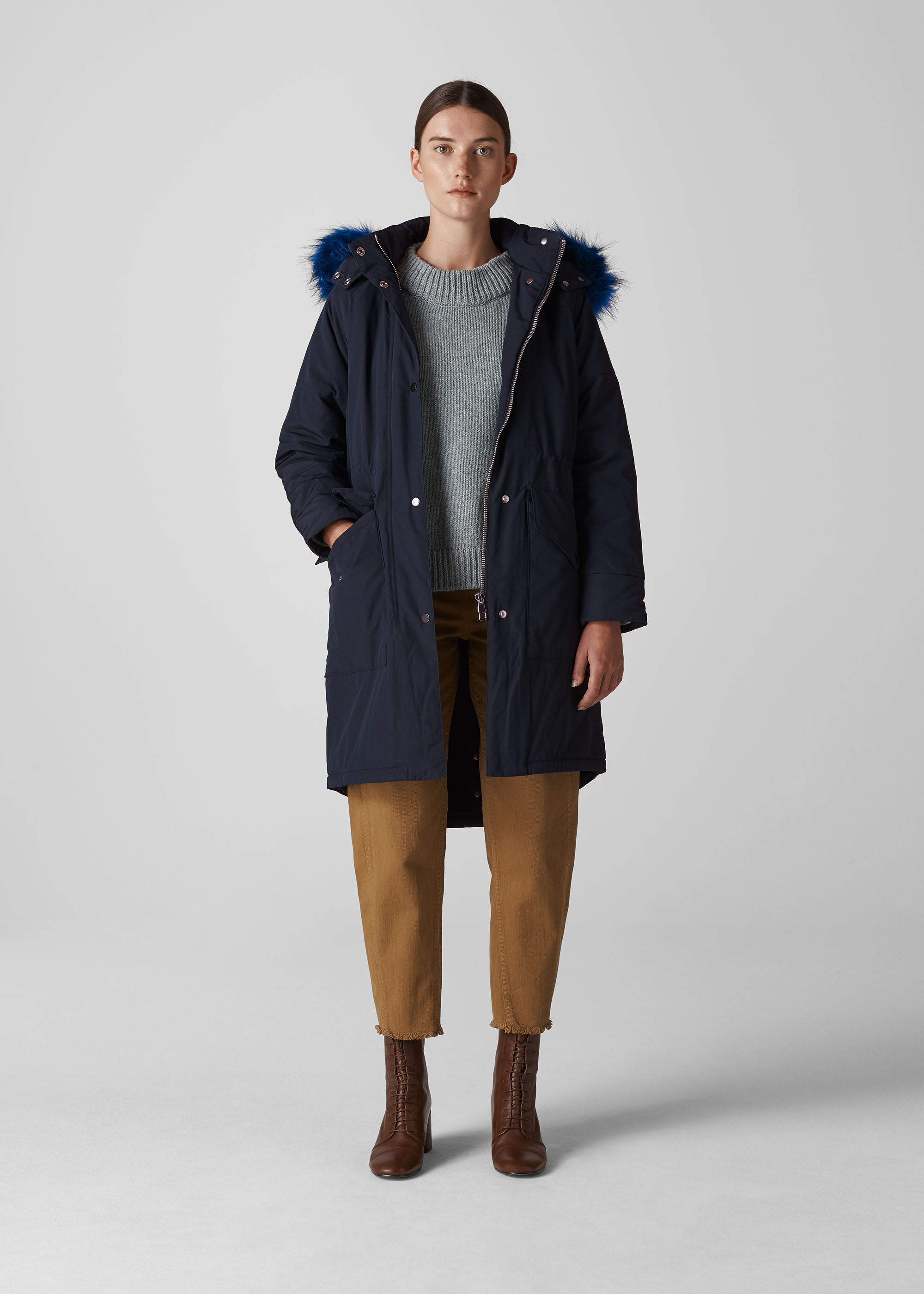 Whistles megan discount casual parka