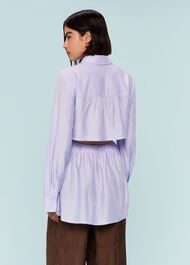 Drawcord Cut Out Back Shirt