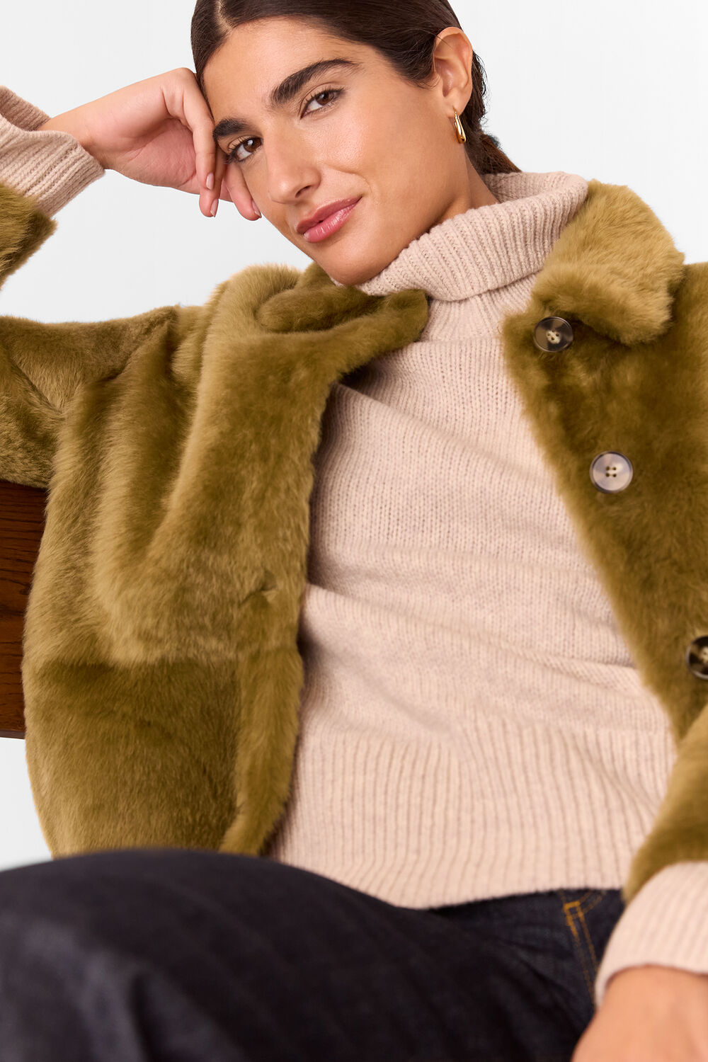 Tamina Short Shearling Coat