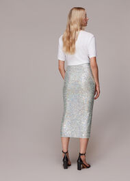 Sequin Column Skirt