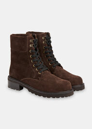 Suede Lace Up Boot