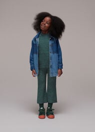 Rib Knit Marl High Neck