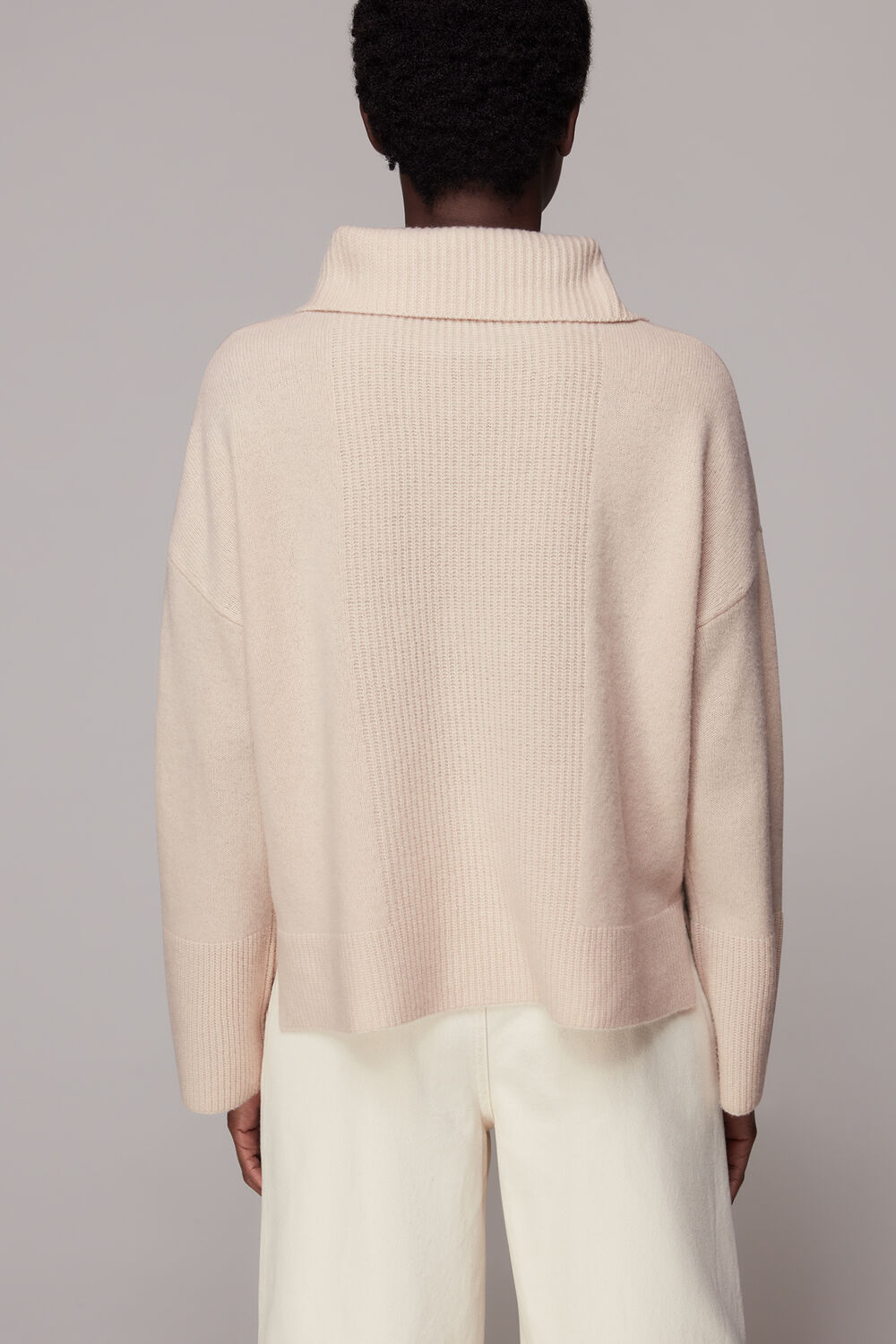 Rib Detail Collar Jumper