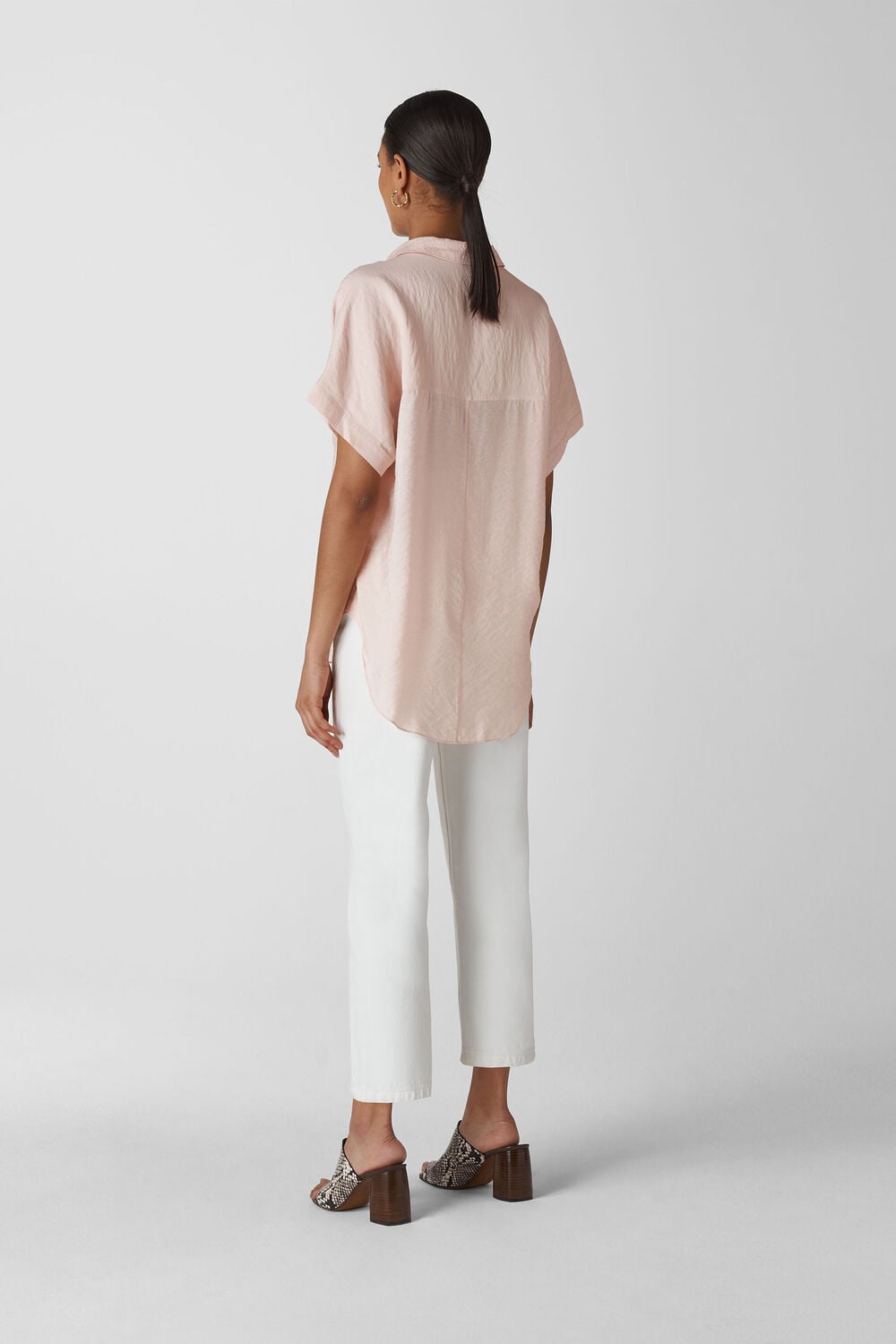 Linen Lea Shirt Pale Pink