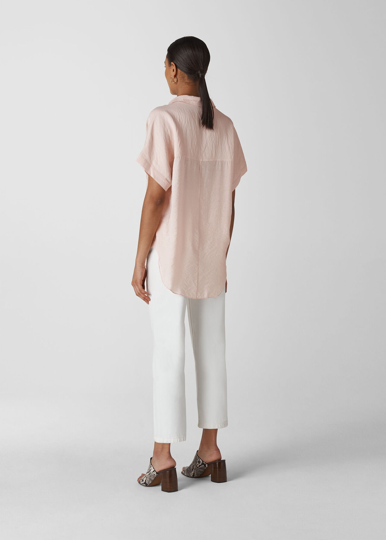 Linen Lea Shirt Pale Pink