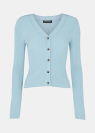 Ribbed V neck Cardigan