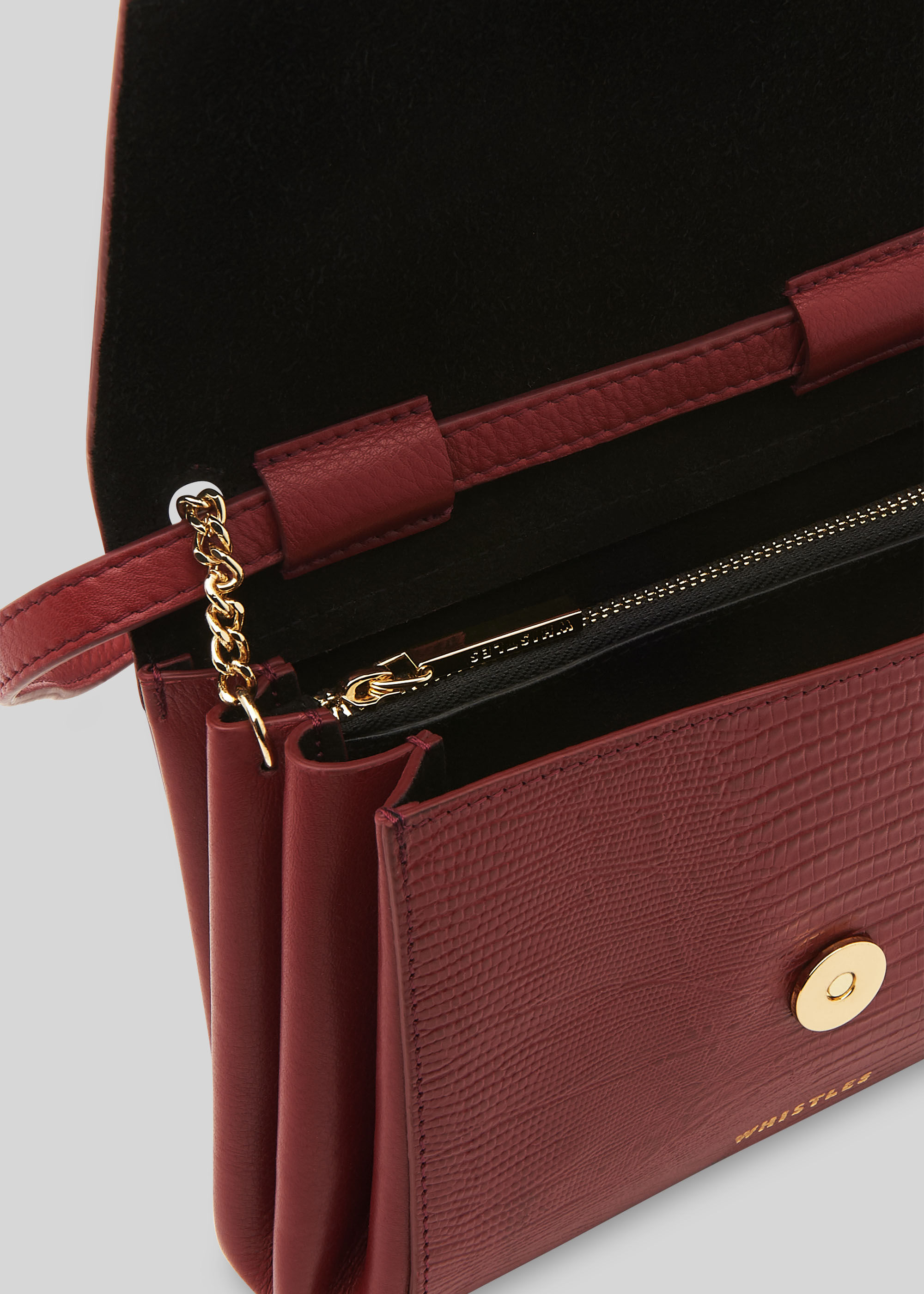 Burgundy cross discount body bag