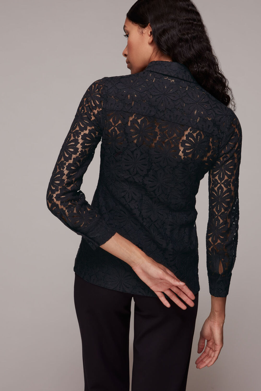 Longline Lace Detail Shirt