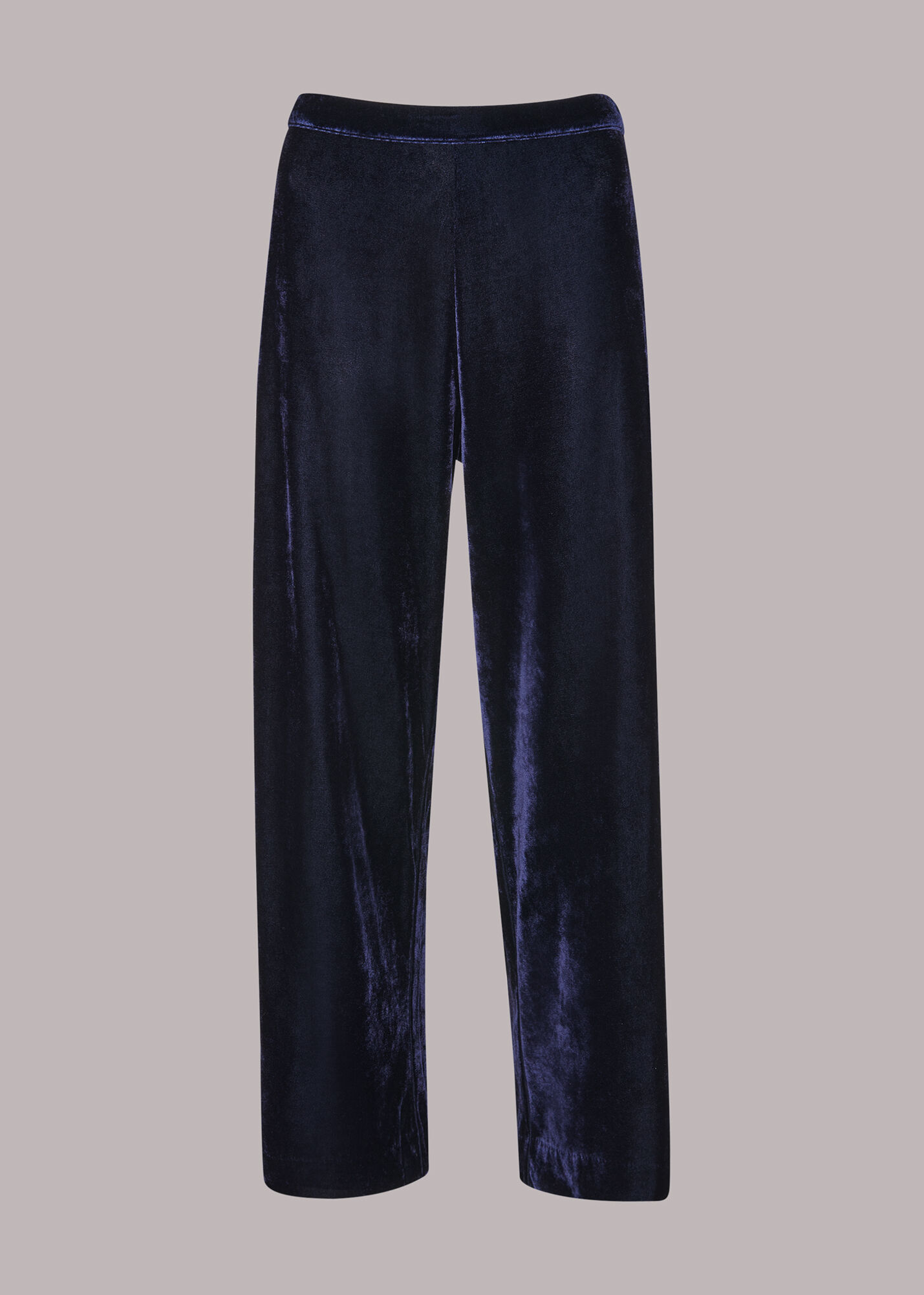 Velvet Wide Leg Crop Trouser