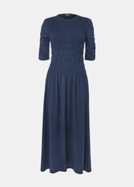 Jersey Shirred Midi Dress