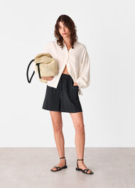 Contrast Stitch Pull On Short