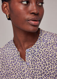 Dashed Leopard Midi Dress