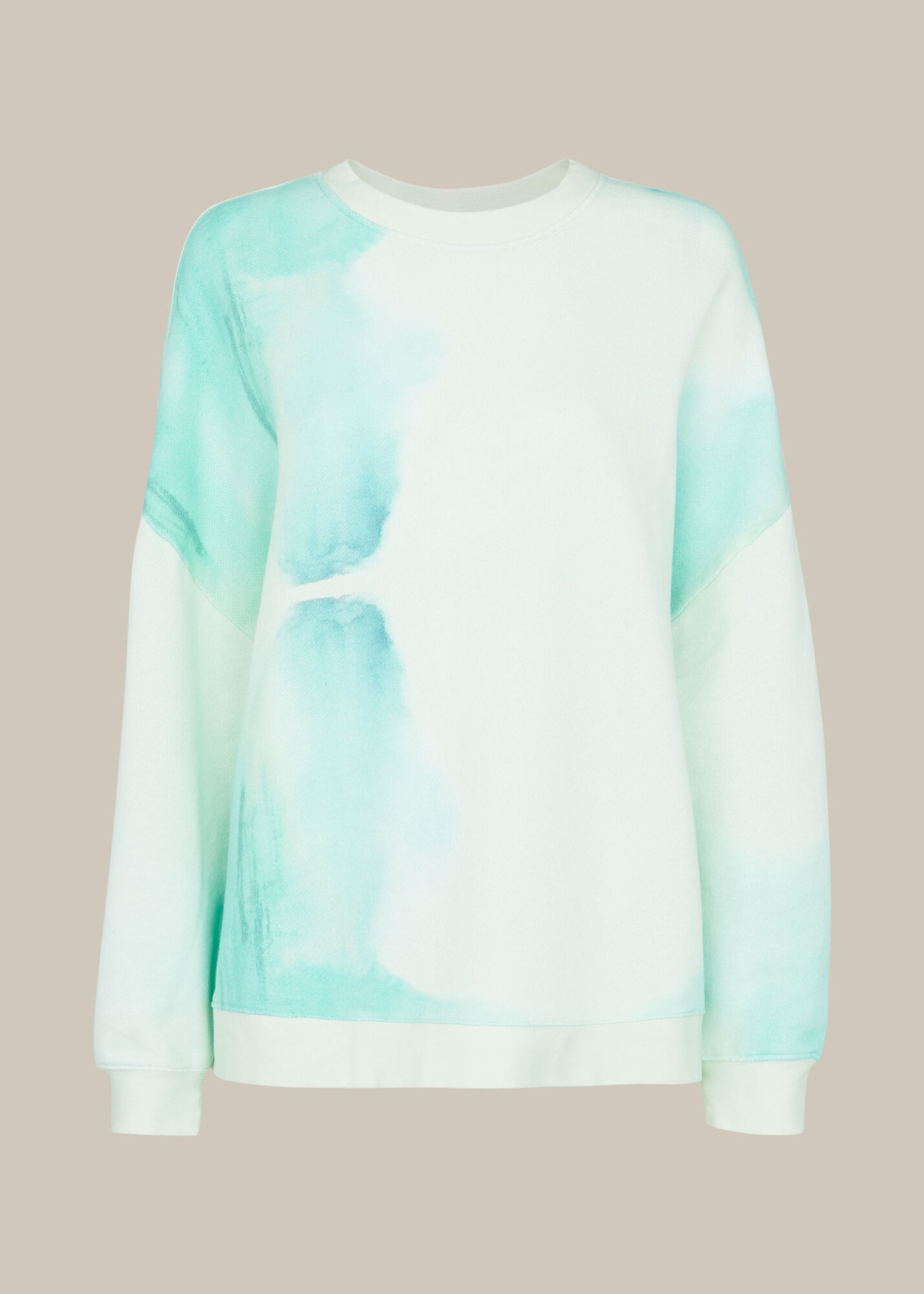 Green/Multi Tie Dye Sweatshirt WHISTLES